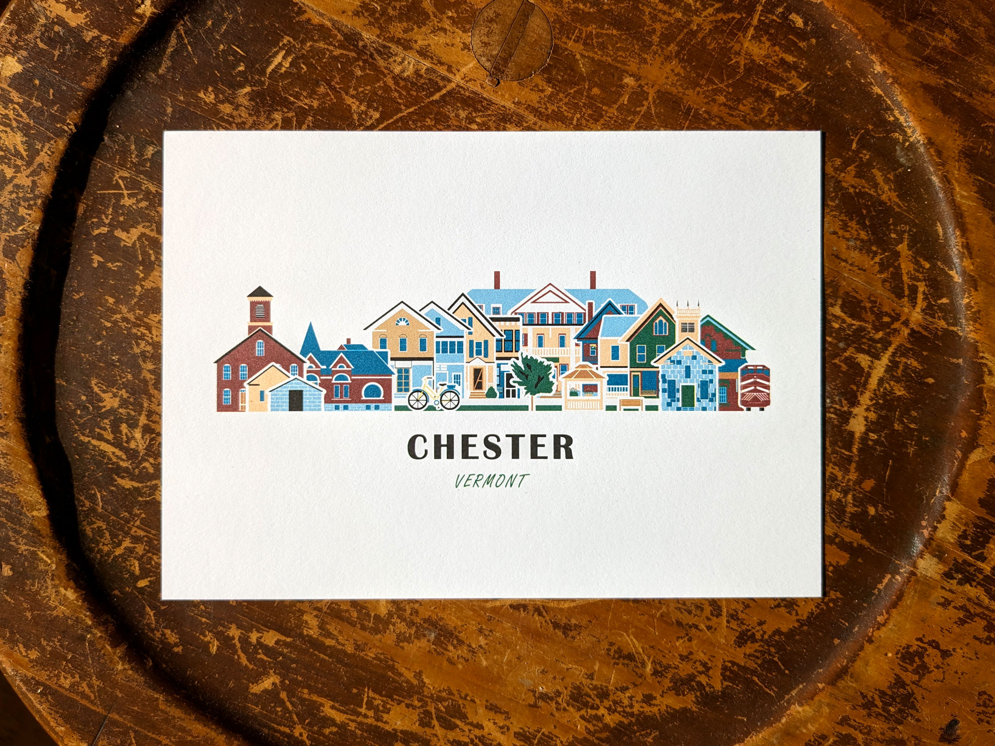 Chester Vermont Cityscape Art Print