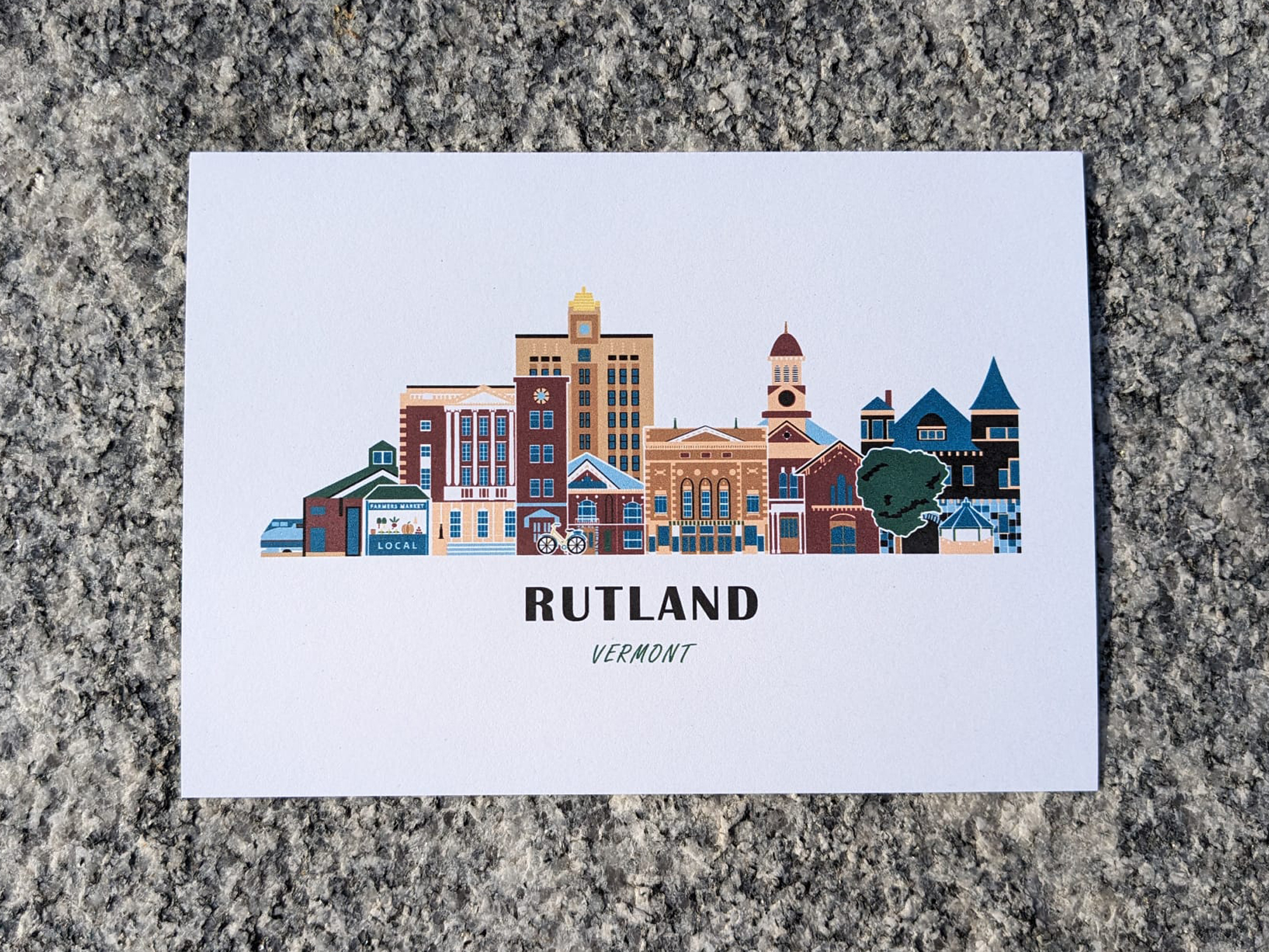 Rutland Vermont Cityscape Art Print