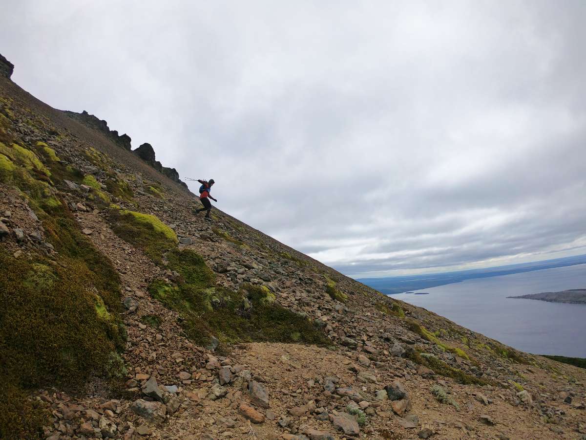 Descending Cerro Cuchilla